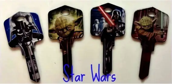 Fun custom key designs available at Adams Lock & Safe