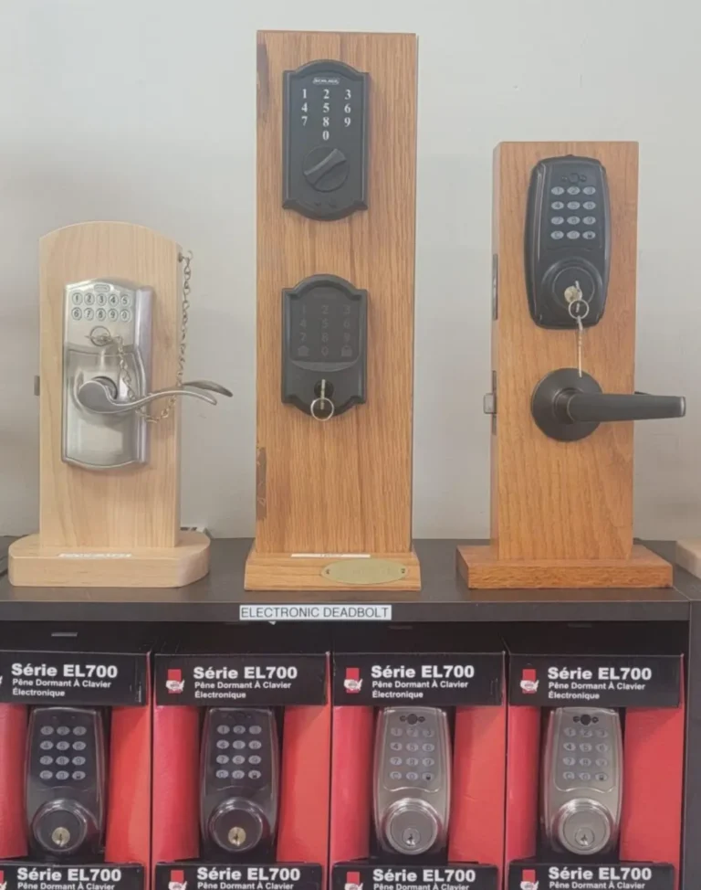 Keypad lock display at Adams Treasure Coast Lock & Safe